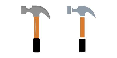 hammer icon set. for mobile concept and web design on white background vector