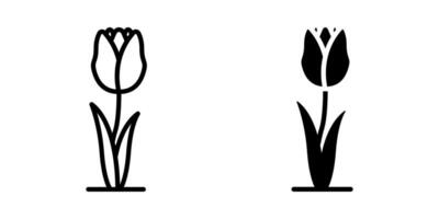 Tulips icon. flower sign. for mobile concept and web design. illustration vector