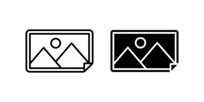 Image icon set. Gallery sign. for mobile concept and web design. illustration on white background vector