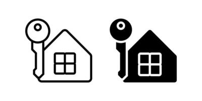 Home Key icon set. for mobile concept and web design on white background vector