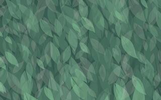Non-seamless pattern with lush overlapping green leaves. Semi-transparent background with foliage with subtle, layered effect for nature-themed projects, design, web, stationary, invitations, books vector