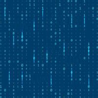 Stream binary code. Binary code matrix. Background on screen from numbers 0 and 1. Computer matrix. Numbers on screen. Binary code. Graphic data, decryption, algorithm. vector