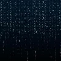 Stream binary code. Binary code matrix. Background on screen from numbers 0 and 1. Computer matrix. Numbers on screen. Binary code. Graphic data, decryption. vector