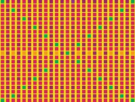 Colorful Geometric Grid Pattern with Retro Vibes, Yellow, Red, Green and Purple Squares vector