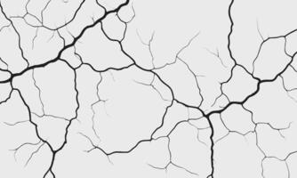 Illustration of Wall Crack Texture Representing Broken Surface, Damage, Grunge Effect, Concrete Split, and Urban Decay Background Elements vector