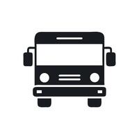 Black And White Bus Illustration Minimalist Public Transportation Vehicle Graphic Clean Style Design Isolated Image For Creative Projects vector