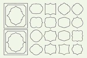 Elegant Vintage Frames Collection For Creative Design Projects Minimalist Borders And Ornament Elements For Invitations And Decorations vector