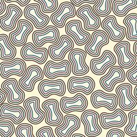 Retro Modern Geometric Seamless Pattern with Concentric Diamonds and Waves in Traditional Oriental Style Ideal for Wallpapers and Digital Backgrounds vector
