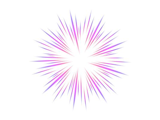 Comic blur rainbow, motion lines with radial focus for high energy effects Graphic high speed explosion. Comic High Speed Ray, design for manga and anime schedule .