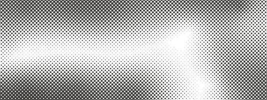 Halftone texture with gradient in grunge style. Faded dotted background spots. Black retro geometric pattern in manga, anime style. Dotted gradient in pop art style. illustration. vector