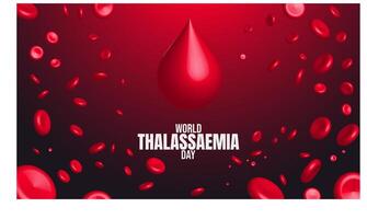 Stronger Together Honoring Thalassaemia Fighters Around the Globe vector