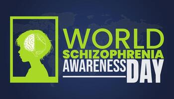 World Schizophrenia Awareness Day, Breaking Barriers Through Understanding vector