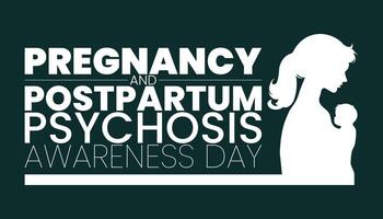 From Silence to Support, Understanding Postpartum Psychosis vector