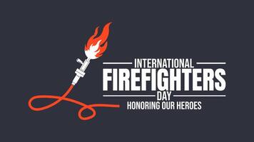 Bravery Beyond the Flames, Honoring Firefighters Everywhere vector