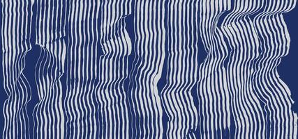 Hand drawn brush line abstract vertical stripes pattern, Japanese and ethnic wood carving, weaving texture background in white and blue, minimal graphic for textile, carpet, decoration vector