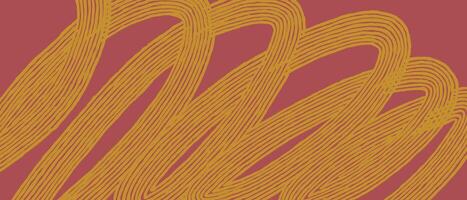 Hand drawn curvy dynamic brush lines abstract background, Japanese and ethnic wood carving, block print texture pattern, simple graphic for carpet, textile, decoration vector