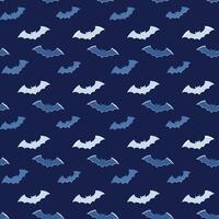 Halloween bat flat style simple pattern vector
