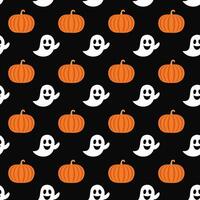 Halloween ghost pattern design vector