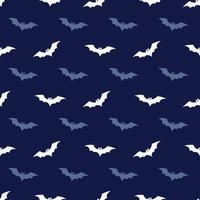 Halloween bat flat style pattern vector
