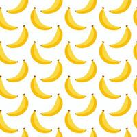 Sweet summer banana fruit seamless pattern background design illustration vector