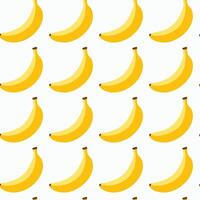 Colorful seamless pattern of bananas. Illustration of summer fruits vector