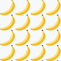 Summer banana fruit seamless pattern background illustration vector