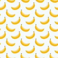 Summer banana fruit pattern background design illustration vector