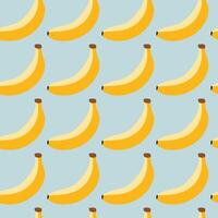 Seamless pattern with bananas background. Yellow banana fruits illustration vector