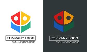 Futuristic Abstract Tech Logo for Digital Startups and Tech Solutions vector