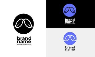 Two Birds Abstract Logo Representing Connection and Freedom vector