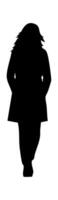A silhouette of a person in a suit vector