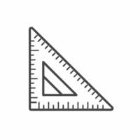 A ruler with a triangle on it vector