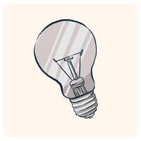 Light Bulb Sketch Illustration vector