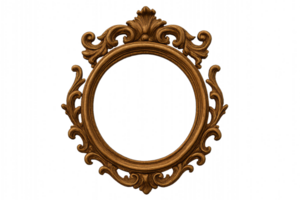 Ornate Circular Frame Design for Simple Compositions and Displays png