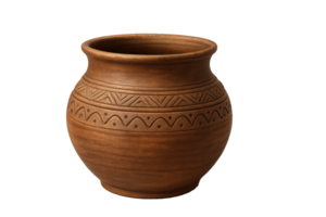 Simple Artisanal Pottery Showcase with Intricate Patterns and Textures png