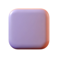 radiant passionate urban Geometric square with rounded corners. Flat color, with Scalable Design. handcrafted png