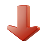 splendid dreamy impressionist Downward pointing arrow symbolizing decline. Clean lines, flat color, single-weight stroke with Scalable Design. perfect clarity png