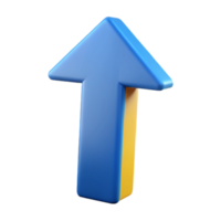 magnificent bold minimalist Arrow pointing upwards, composed of geometric shapes. Flat color, scalable, crisp edges with Scalable Design. flawless png