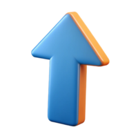 quintessential geometric Arrow up icon. Straight upward arrow. Minimal design, crisp edges with Scalable Design. 4K png