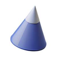 joyful wonderful Geometric cone. Clean lines, flat color, with Scalable Design. premium png
