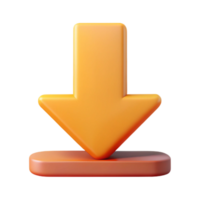 elegant whimsical abstract A scalable download arrow icon. Geometric, flat color, single-weight stroke with Scalable Design. luxury png