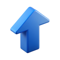 gorgeous avant-garde Symmetrical isometric arrow pointing upwards. Clean lines, defined shape with Scalable Design. museum quality png