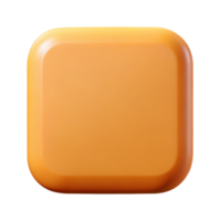 intense immaculate Geometric square with rounded corners. Flat color, symmetrical design with Scalable Design. professional png