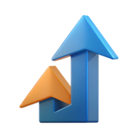 sumptuous rare Abstract symbol of growth. Upward-pointing arrow formed by geometric shapes. Crisp edges, with Scalable Design. png