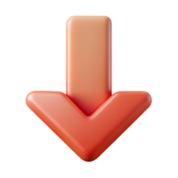timeless industrial Stylized symbol of download. Downward arrow with crisp edges. Single-weight stroke, with Scalable Design. artisan png