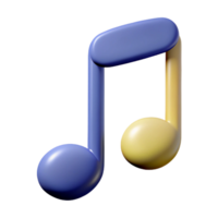 picturesque harmonious futuristic Single-weight stroke monoline music note. Crisp edges, flat color, with Scalable Design. studio quality png