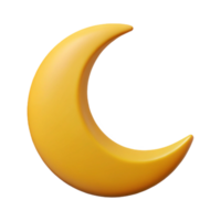 mesmerizing notable Crisp edges illustration of a crescent moon. Flat color, minimal with Scalable Design. png