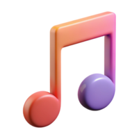 inspired futuristic Clean lines depicting a music note. Flat color, minimal with Scalable Design. refined png
