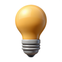 harmonious radiant Minimal outline of a lightbulb. Clean lines, with Scalable Design. ultra HD png