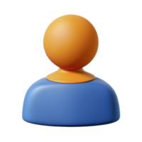vibrant energetic urban User icon. Simple head and shoulders silhouette. Single-weight stroke with Scalable Design. flawless png